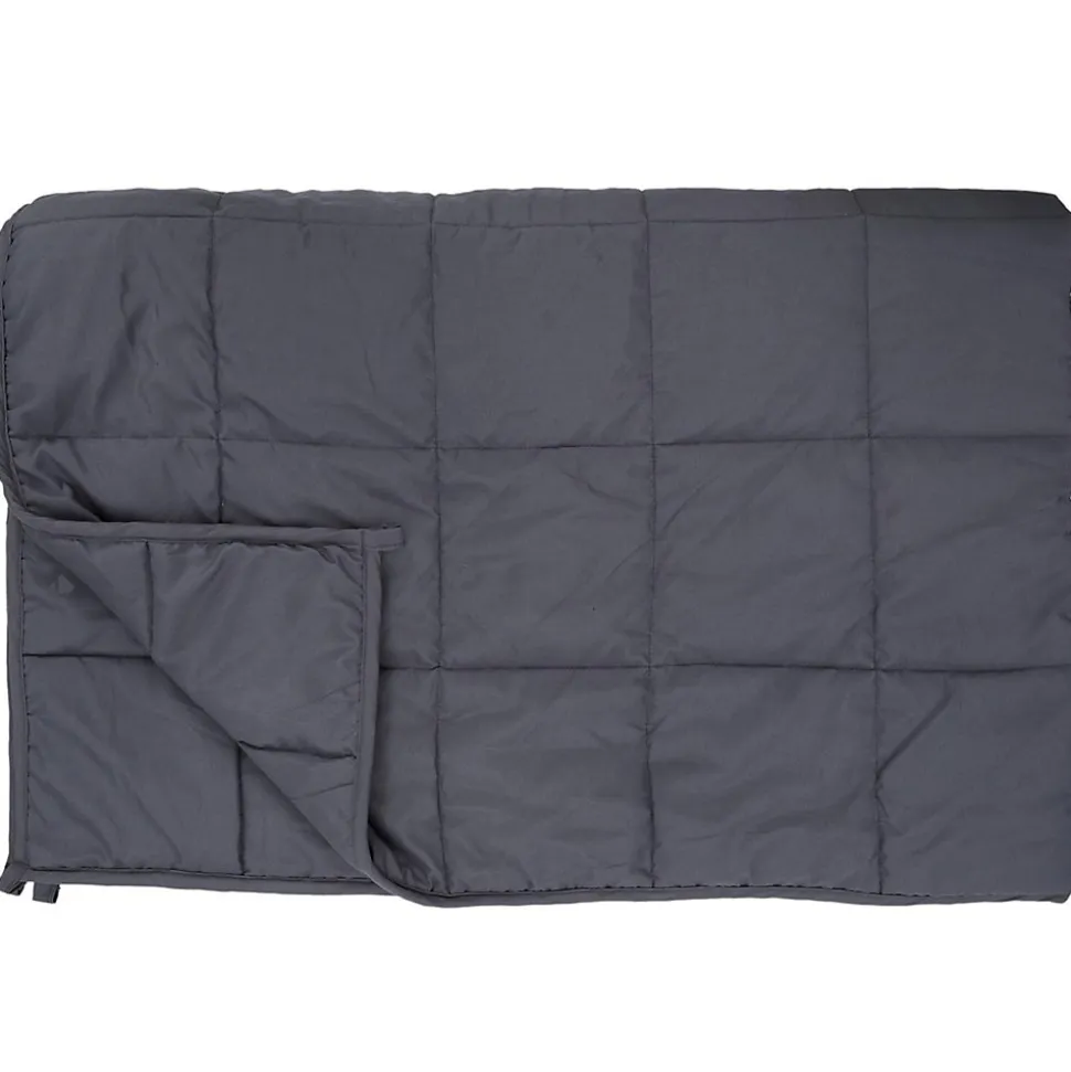 Couverture pondérée en polyester 7kg 150x200 cm LAVISH grise