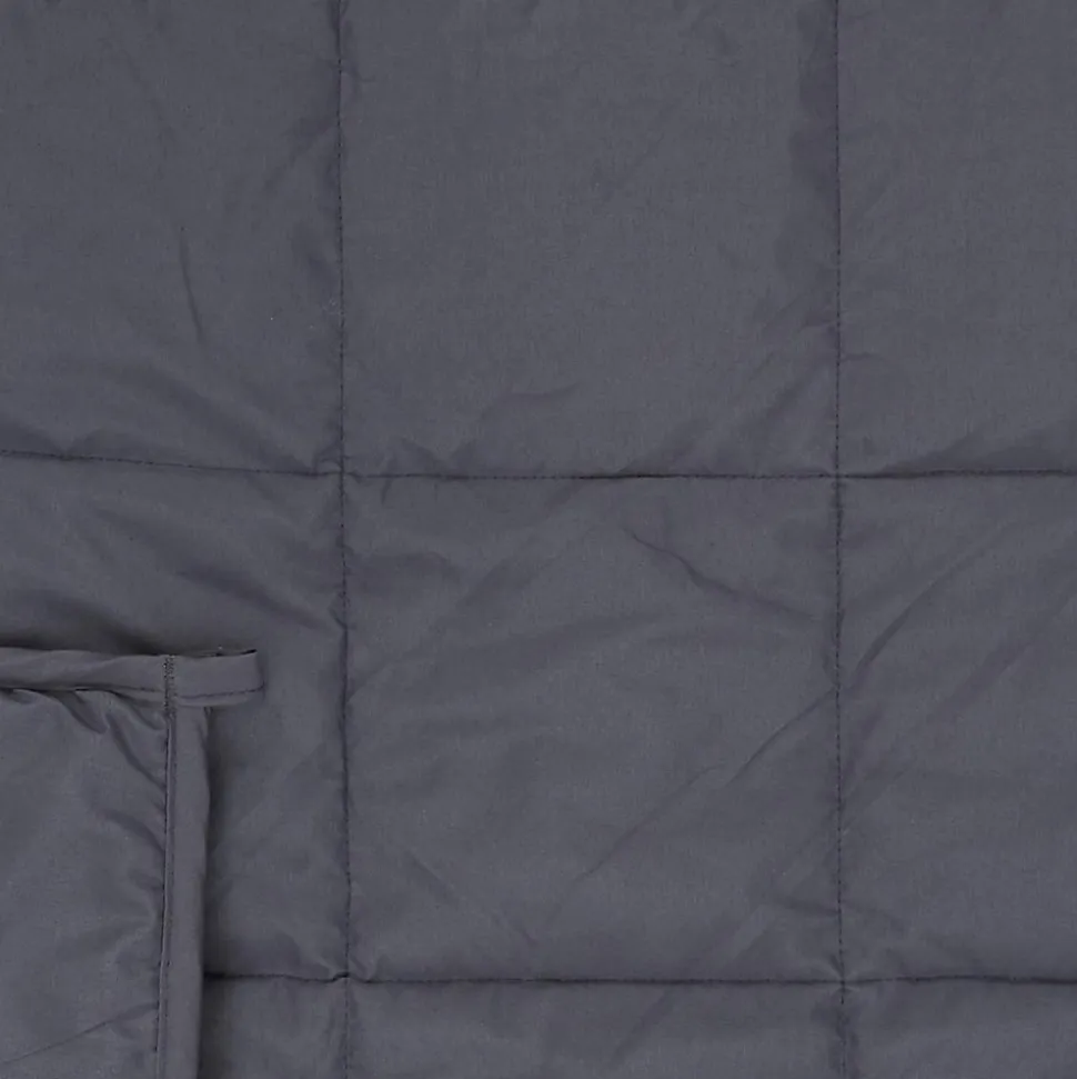 Couverture pondérée en polyester 7kg 150x200 cm LAVISH grise