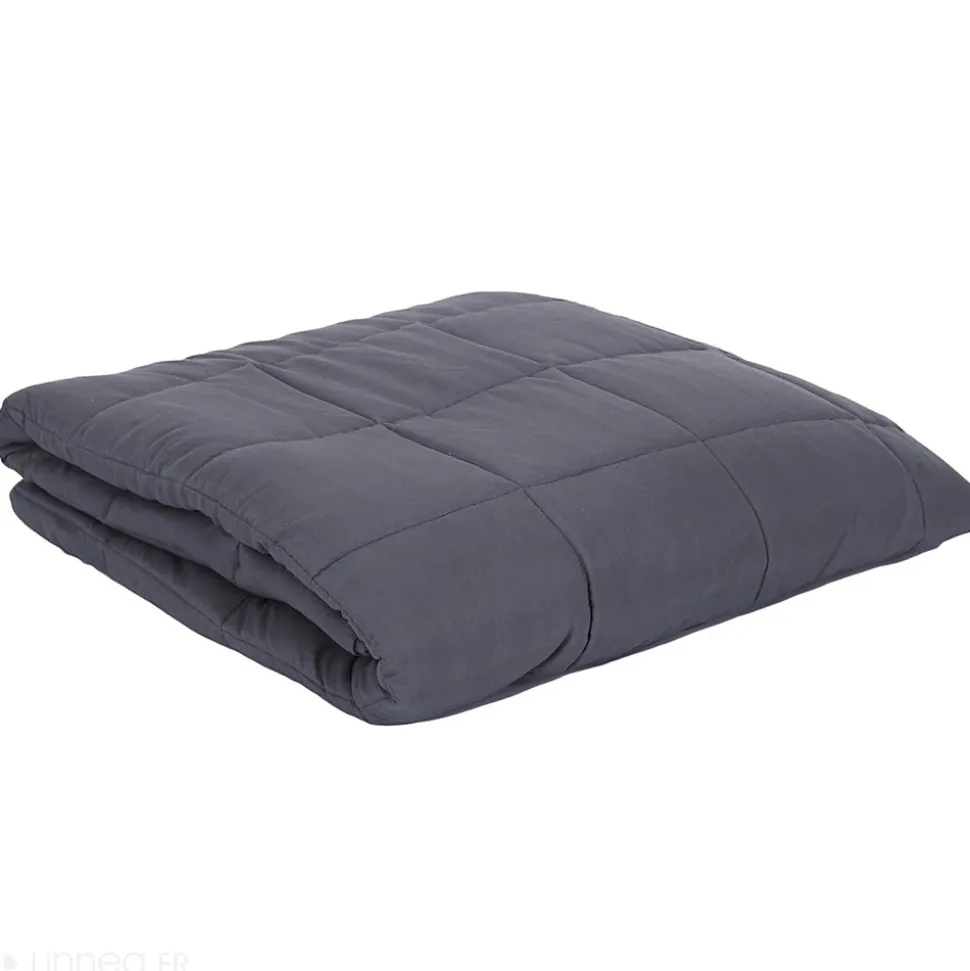 Couverture pondérée en polyester 7kg 150x200 cm LAVISH grise