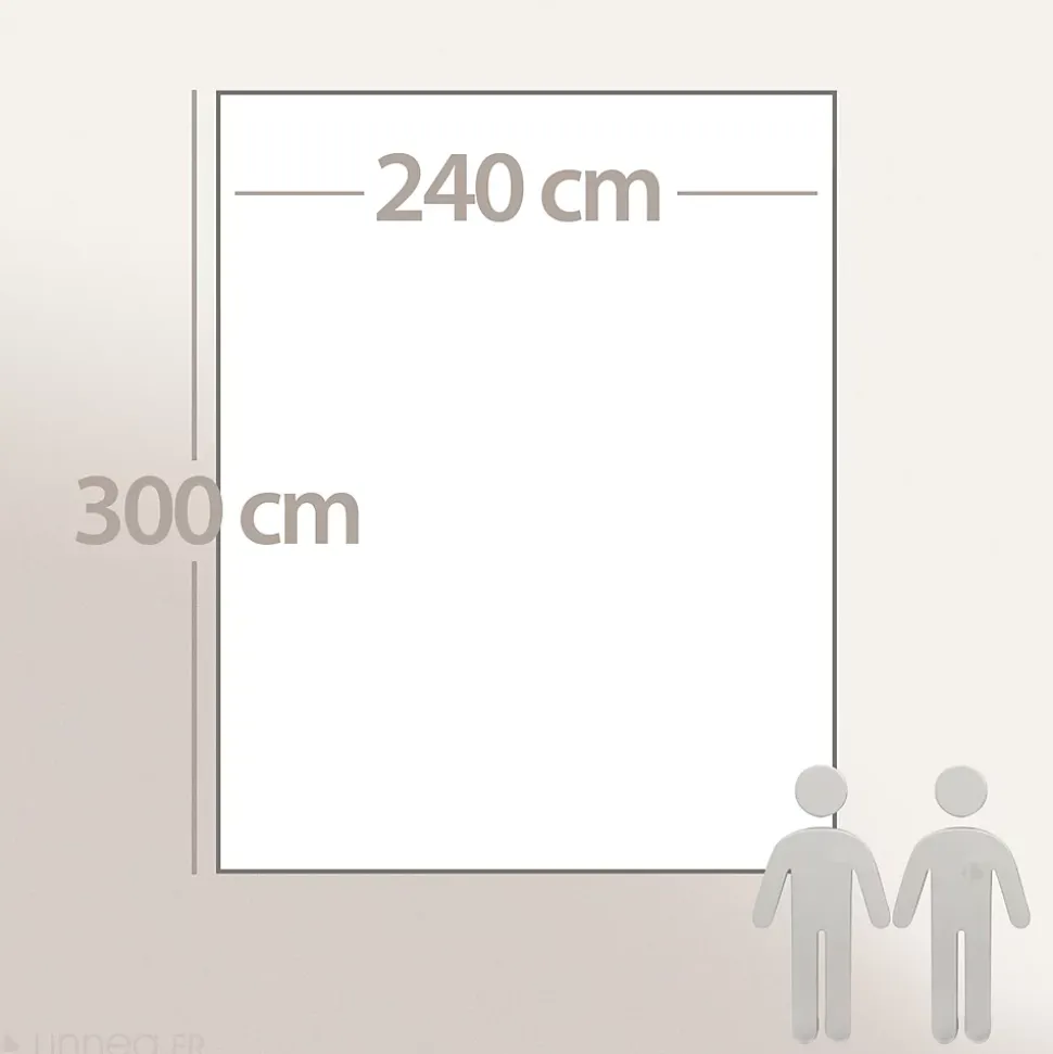 Couverture pure laine vierge Woolmark 500g/m² VOLTA 240x300 cm Marron Sable