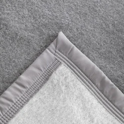 Couverture pure laine vierge Woolmark 500g/m² VOLTA 180x240 cm Gris Acier