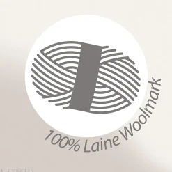 Couverture pure laine vierge Woolmark 500g/m² VOLTA 180x240 cm Gris Acier