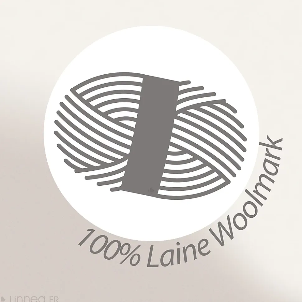 Couverture pure laine vierge Woolmark 500g/m² VOLTA 180x240 cm Gris Acier