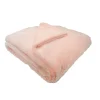 Couverture snow doublée Microdoux (75x100 cm - Rose Clair)