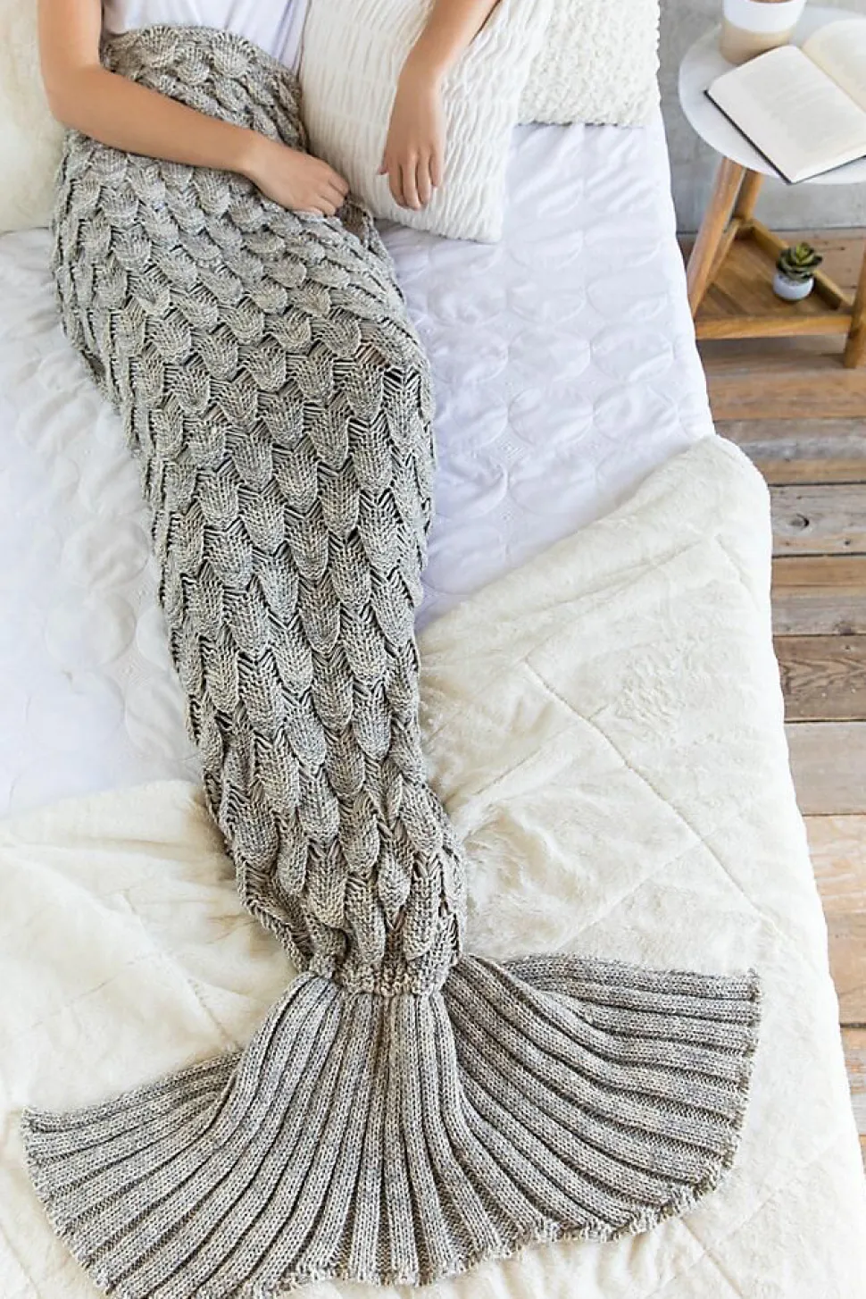 COUVERTURE TUTUMI SIREN 180X90 GREY