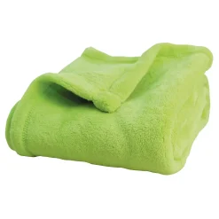 Couverture unie et colorée (75x100 cm - Vert clair)