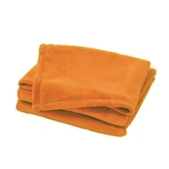 Couverture unie et colorée (75x100 cm - Orange)
