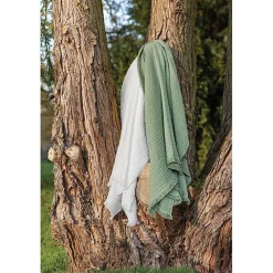 Couvre lit à franges 