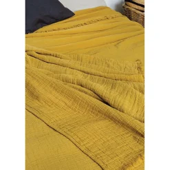 Couvre lit à franges 