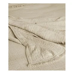 Couvre lit à franges