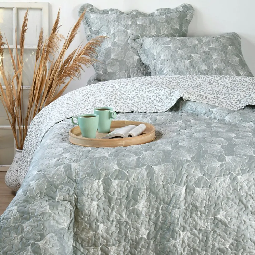 Couvre lit boutis réversible 240x220 avec 2 taies NOVA