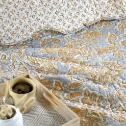 Couvre lit boutis réversible 240x220 avec 2 taies NERYA