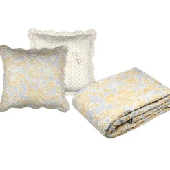 Couvre lit boutis réversible 240x220 avec 2 taies NERYA