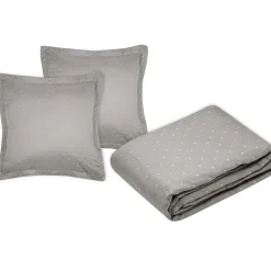 Couvre lit boutis réversible 260x240 avec 2 taies d'oreiller