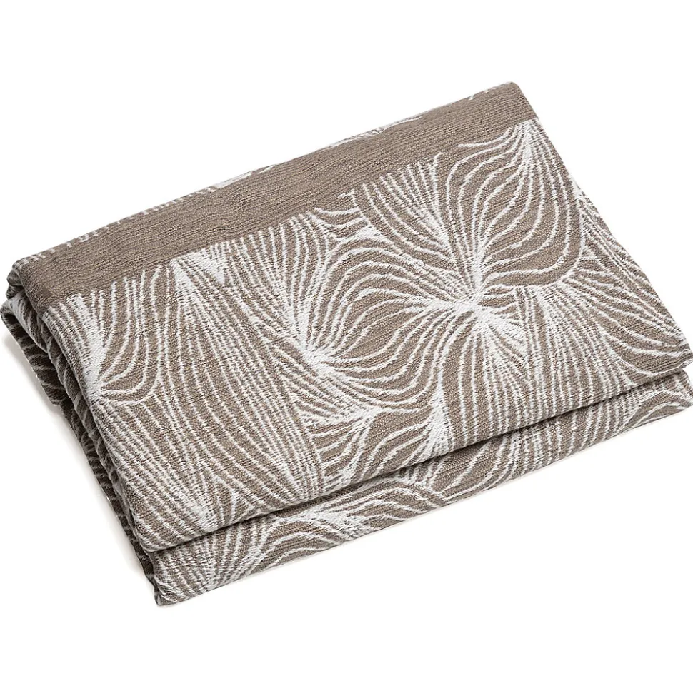 Couvre lit collection EMI pur coton 500 g/m² 260x240 cm marron praline