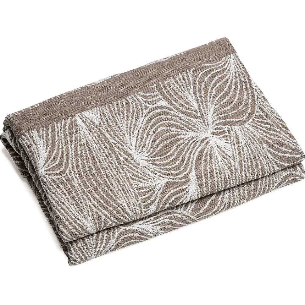 Couvre lit collection EMI pur coton 500 g/m² 180x240 cm marron praline