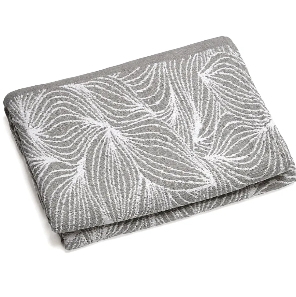 Couvre lit collection EMI pur coton 500 g/m² 260x240 cm gris sésame