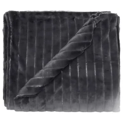 Couvre lit "Hermine" toutes dimensions Vent du sud - Ardoise - 220 x 230 cm pour lit 2 places