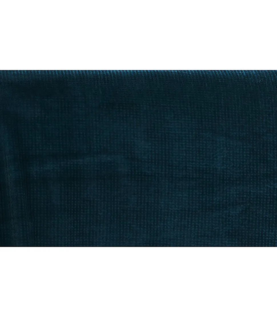 Couvre lit velours gaufré - 180x240cm - Bleu marine