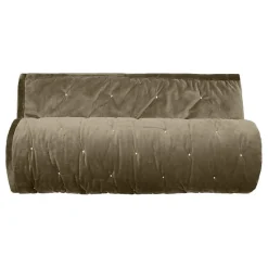 Couvre lit velours matelassé surpiqué "Gipsy" toutes dimensions Vent du sud - Gipsy Olive - 220 x 240 cm pour lit 2 places