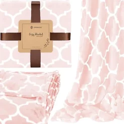 Couvre-lit - SPRINGOS - Trèfle marocain - 200x220 cm - Polyester - Doux et chaud