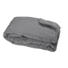 Couvre-Lit en microfibre matelassée (240x260 cm - Ardoise)