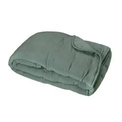 Couvre-Lit en microfibre matelassée (240x220 cm - Vert tilleul)