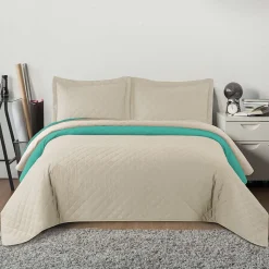 COUVRE-LIT TUTUMI INEZ 200X220 BEIGE MINT