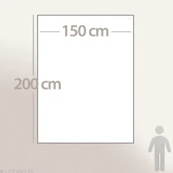 Couvre-lit 150x200 cm coton collection PAROS blanc neige