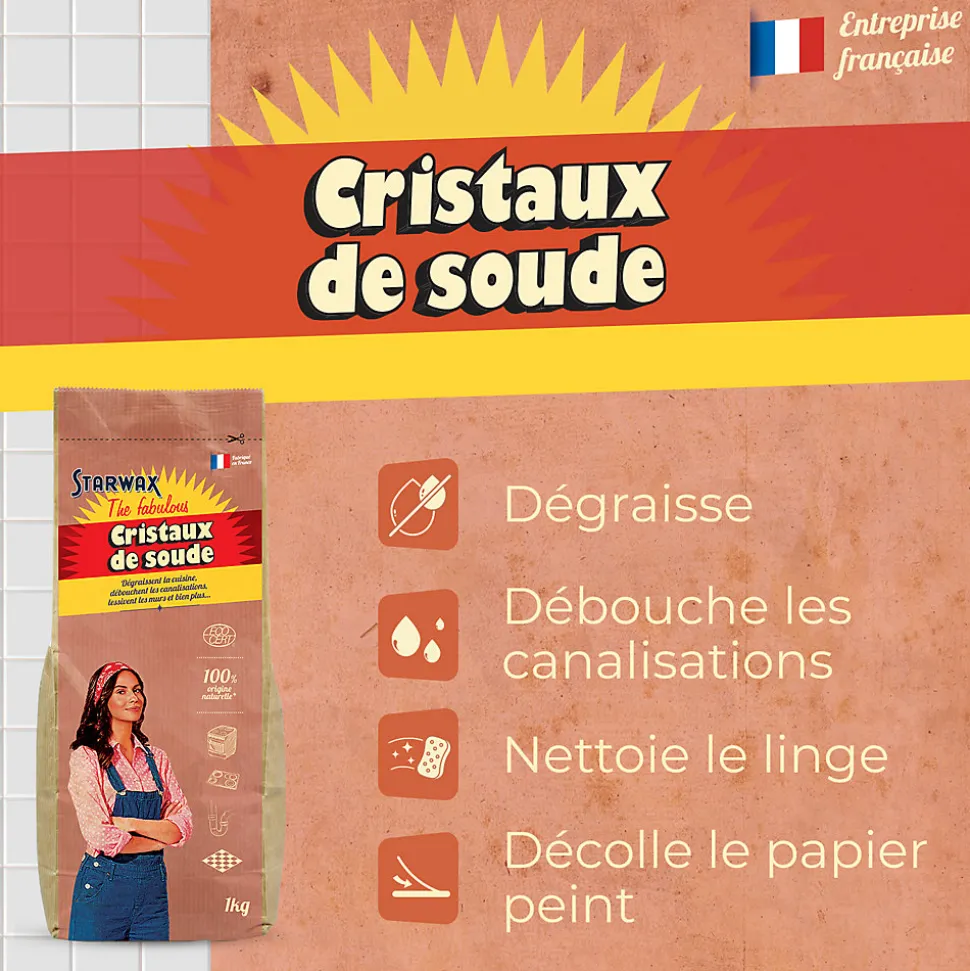 Cristaux de soude The fabulous Starwax 1KG