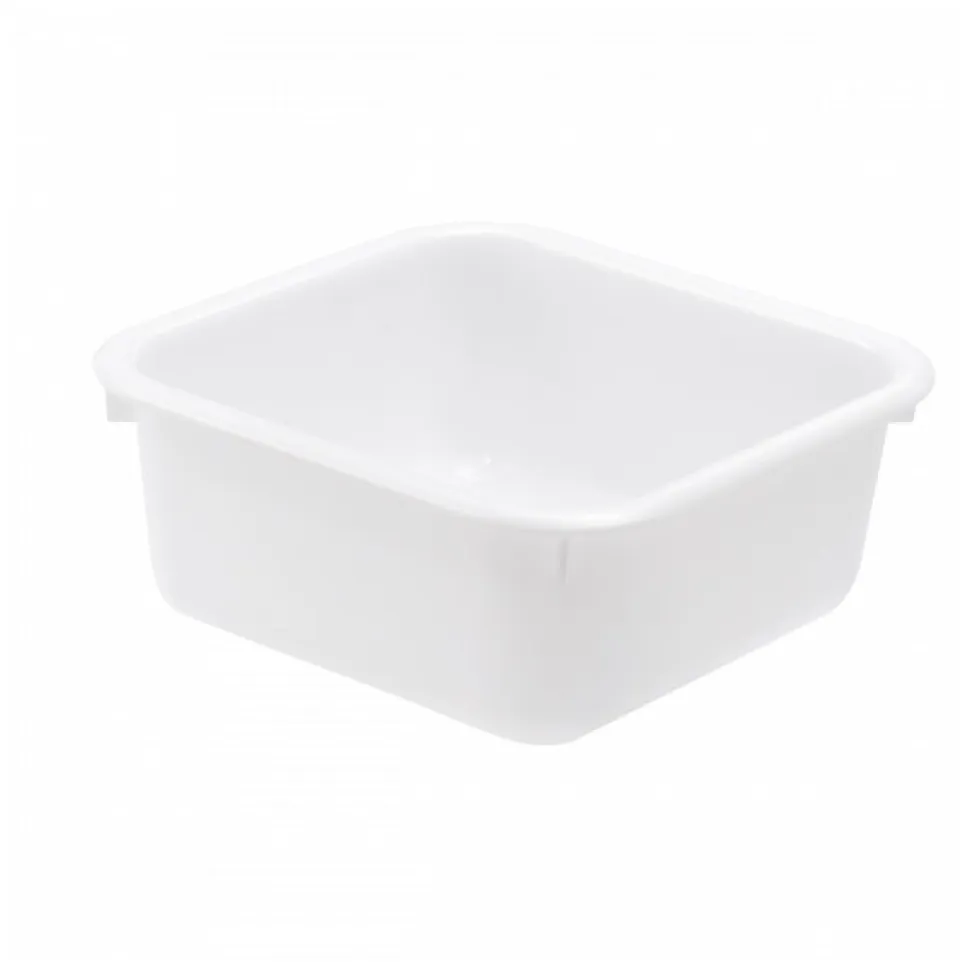 Cuvette alimentaire carrée emboitable 7 L - blanc