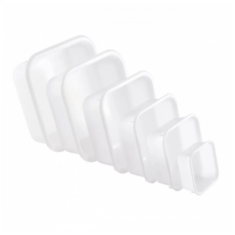 Cuvette alimentaire carrée emboitable 7 L - blanc