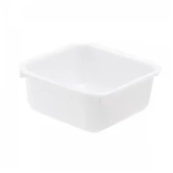 Cuvette alimentaire carrée emboitable 3 L - blanc
