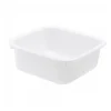 Cuvette alimentaire carrée emboitable 10 L - blanc