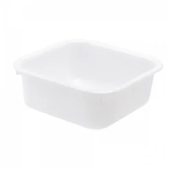 Cuvette alimentaire carrée emboitable 10 L - blanc