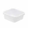 Cuvette alimentaire carrée emboitable 1 L - blanc