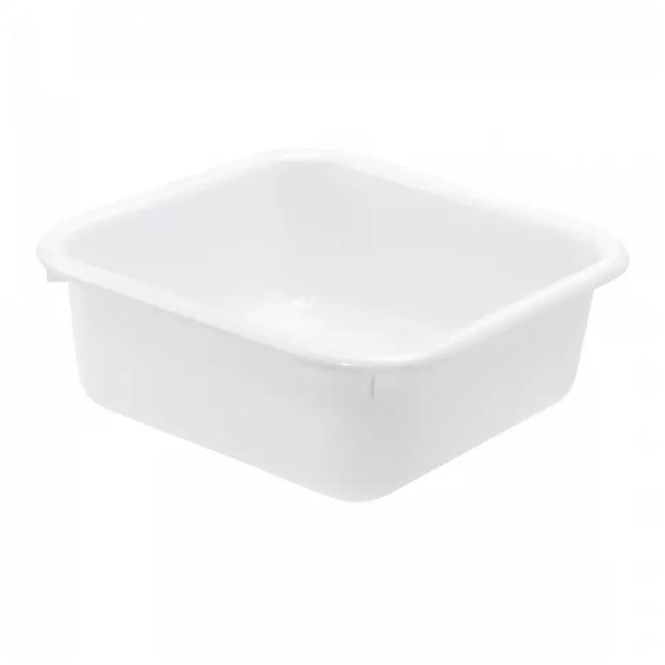 Cuvette alimentaire carrée emboitable 12 L - blanc