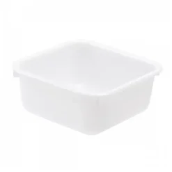 Cuvette alimentaire carrée emboitable 4,5 L - blanc