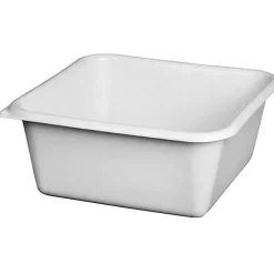 Cuvette carrée - 32 cm - 8. 5 L - gris moucheté