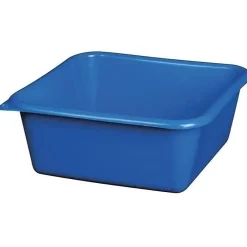 Cuvette carrée - 29 cm - 5.5 L - bleu