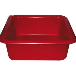 Cuvette carrée - 24 cm - 3 L - rouge