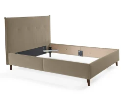 Dali - cadre de lit - 160x200 - en velours - Best Mobilier