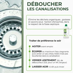 Déboucheur 3 en 1 aux enzymes SoluVert Starwax 1L