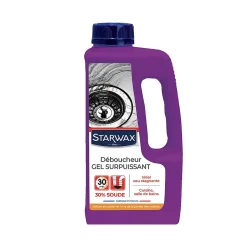 Déboucheur gel à la soude canalisations cuisine et salle de bains Starwax 1L