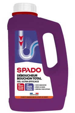 Déboucheur gel cuisine et salle de bain Spado 1L