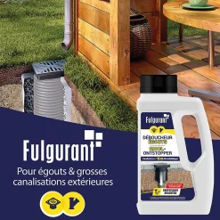 Déboucheur égouts surpuissant Fulgurant 500g