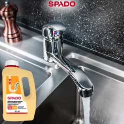 Déboucheur liquide cuisine et salle de bain Spado 1L