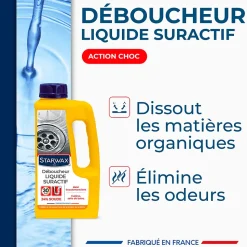 Déboucheur liquide de soude suractif Starwax 1L