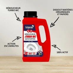 Déboucheur liquide Turbo WC Fulgurant 500g