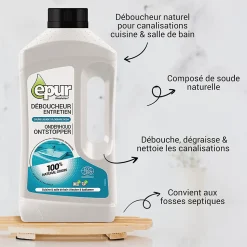 Déboucheur soude pour canalisations Epur 1L